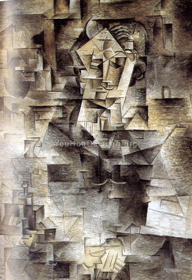 丹尼尔亨利康维勒肖像 - 巴勃罗·毕加索